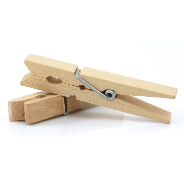 Wood Natural Spring Clothespins Natural, Creativity Street, Mfr#: PAC365801